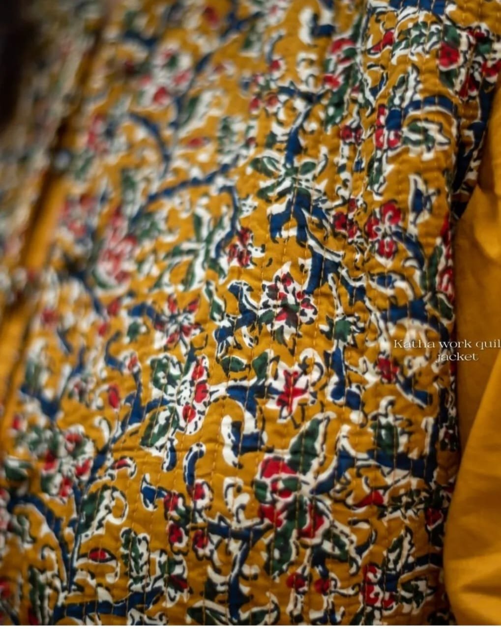 Heavy Cotton Kurti Pant Jacket Set